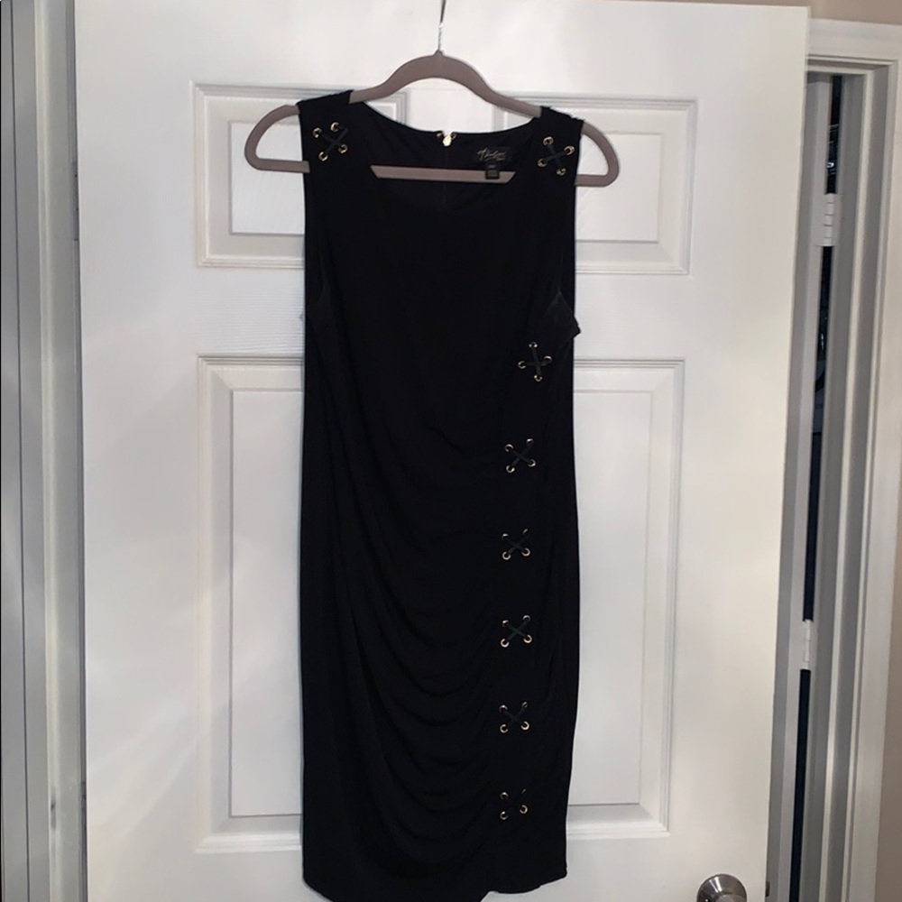 Thalia Sodi little black dress w/ embellishments
